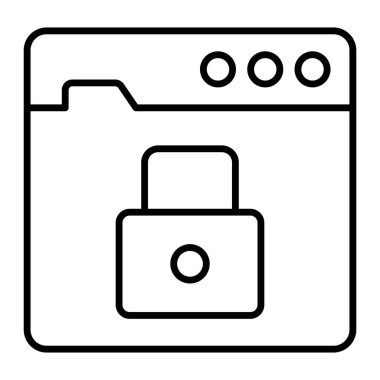 websitesi güvenlik simgesi modern illüstrasyon