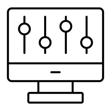 denetleyici simgesi modern vektör illüstrasyonu