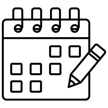 tablo planlayıcı simgesi modern illüstrasyon