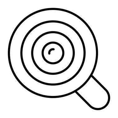 Büyütme cam simgesi modern illüstrasyon