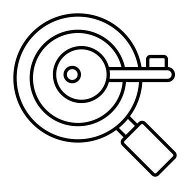 arama anahtar sözcük simgesi modern illüstrasyon