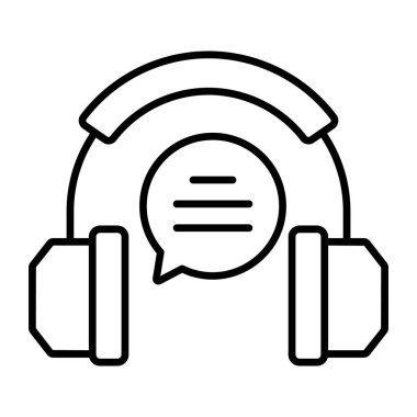 sesli mesaj simgesi modern illüstrasyon