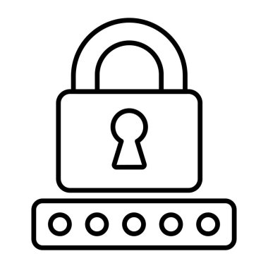 parola simgesi modern vektör illüstrasyonu    