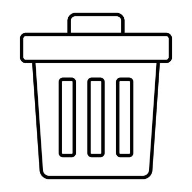 geri dönüşüm kutusu simgesi modern illüstrasyon