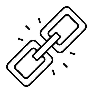 Web bağlantısı simgesi modern illüstrasyon