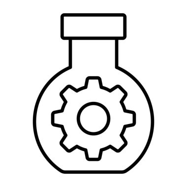 deney yönetimi simgesi modern illüstrasyon