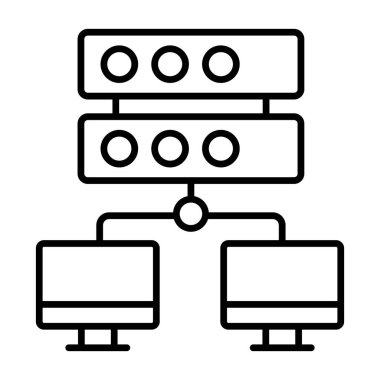 ağ bağlantısı simgesi modern illüstrasyon