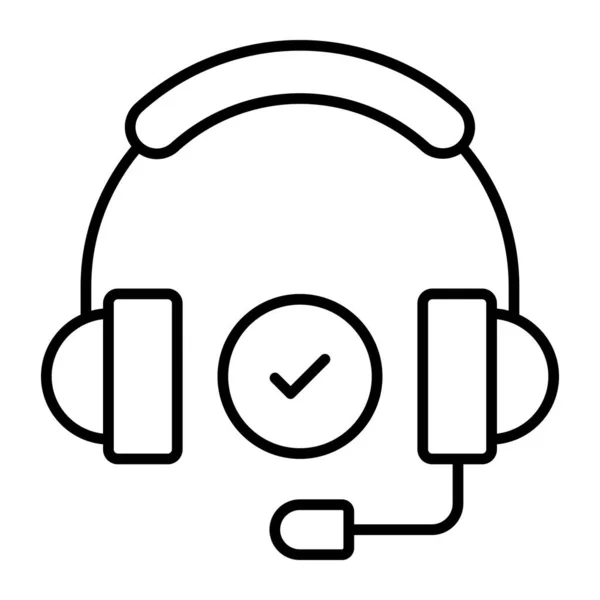 Ikona Słuchawki Nowoczesny Wektor Ilustracja — Wektor stockowy