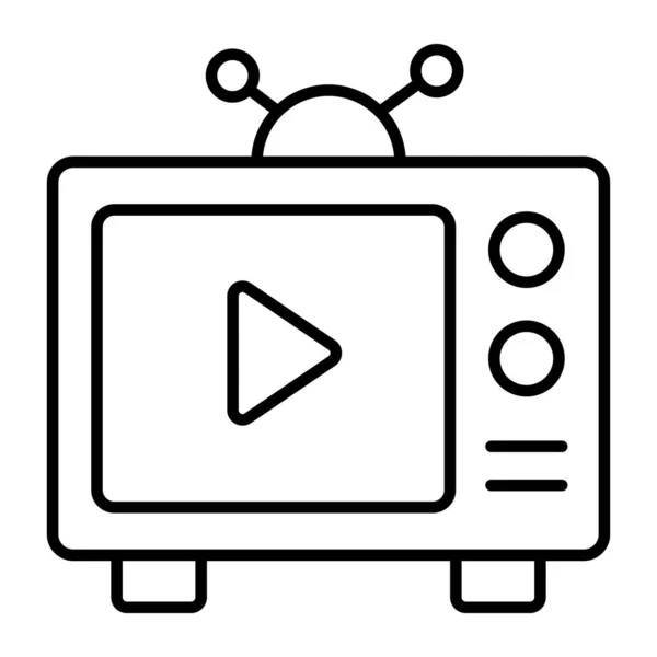 Television Icon Modern Vector Illustration — Wektor stockowy