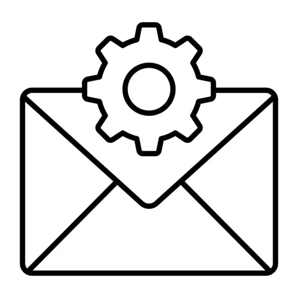 Ikona Správy Mailů Moderní Ilustrace — Stockový vektor