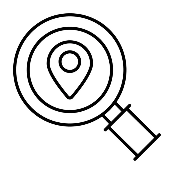 Ikona Umístění Hledání Moderní Ilustrace — Stockový vektor