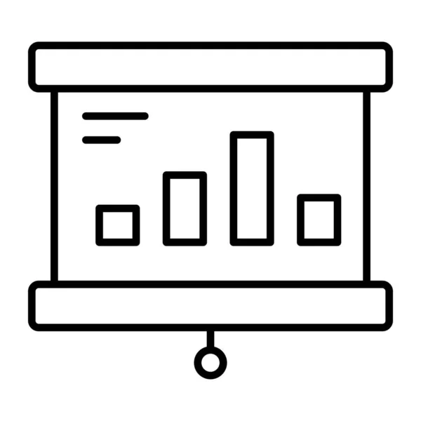 Ícone Análise Dados Ilustração Moderna — Vetor de Stock