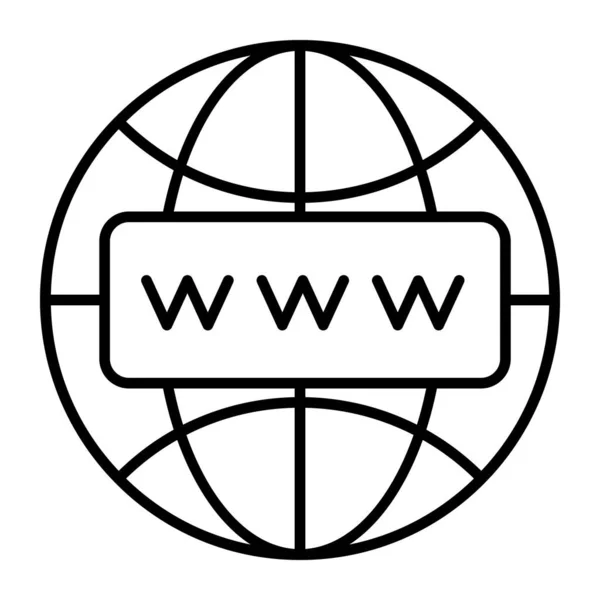 Ikona Webové Stránky Moderní Vektorové Ilustrace — Stockový vektor
