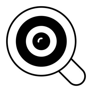 Büyütme cam simgesi modern illüstrasyon