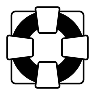 yaşam kurtarıcı simgesi modern vektör illüstrasyonu         