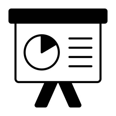 çalışma analiz simgesi modern illüstrasyon