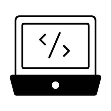 websitesi geliştirme simgesi modern illüstrasyon