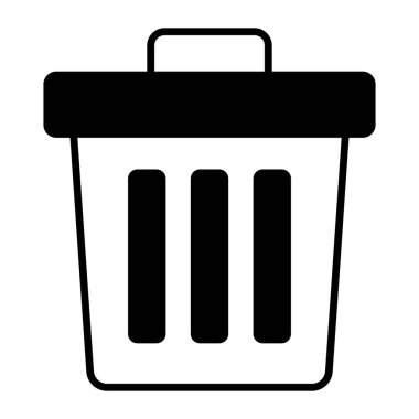 geri dönüşüm kutusu simgesi modern illüstrasyon