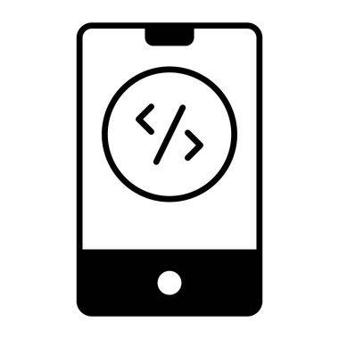 uygulama geliştirme simgesi modern illüstrasyon