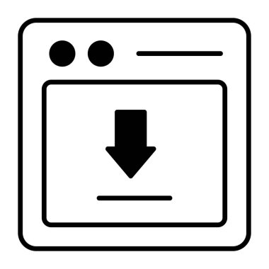 veri indirme simgesi modern illüstrasyon