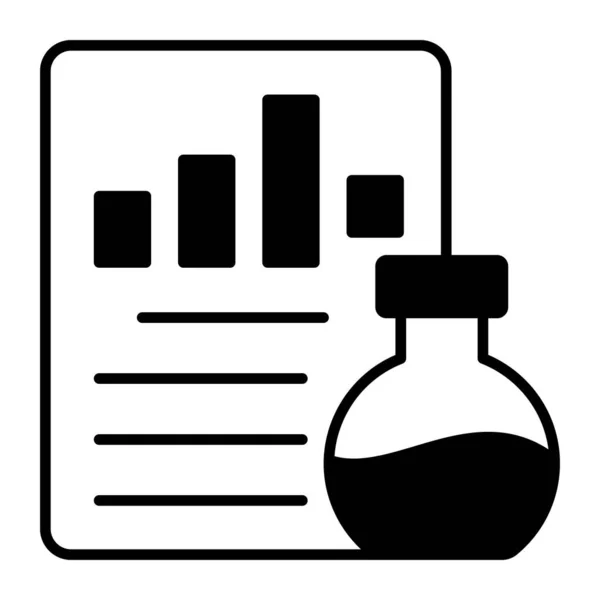Business Testing Icon Modern Illustration — Stock Vector