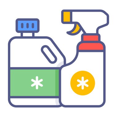 Deterjan Modern kavramlar tasarımı, kaliteli vektör çizimi konsepti. Vektör simgesi.