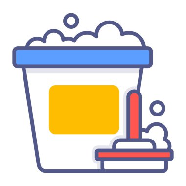 Temizlik hizmeti Modern kavramlar tasarımı, kaliteli vektör çizimi konsepti. Vektör simgesi.