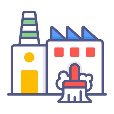 Endüstri Modern Tasarım, Premium kalite vektör çizimi konsepti. Vektör simgesi.