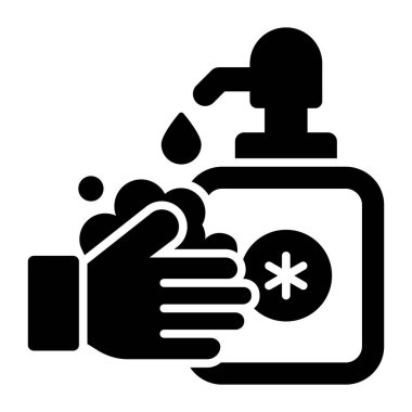 Modern konseptlerin el yıkama tasarımı, kaliteli vektör çizimi konsepti. Vektör simgesi.