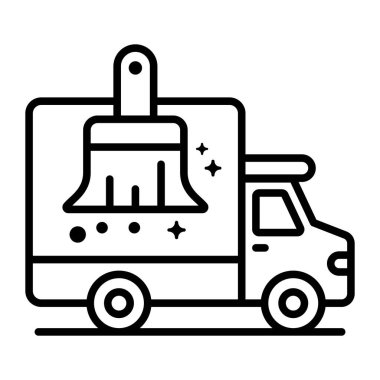 Temizlik şirketi Modern Kavramların Tasarımı, Premium kalite vektör çizimi konsepti. Vektör simgesi.