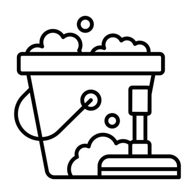 Temizlik paspası Modern konseptler tasarımı, kaliteli vektör çizimi konsepti. Vektör simgesi.