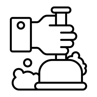 lavabo açıcı Modern kavramlar tasarımı, kaliteli vektör çizimi konsepti. Vektör simgesi.