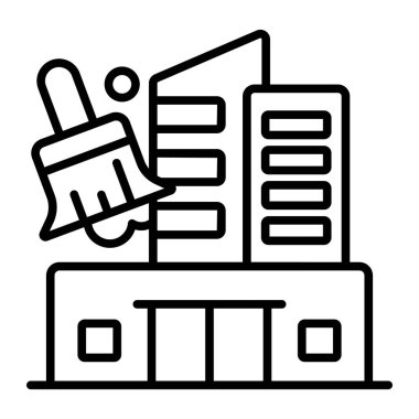 Otel temizleme Modern kavramlar tasarımı, kaliteli vektör çizimi konsepti. Vektör simgesi.