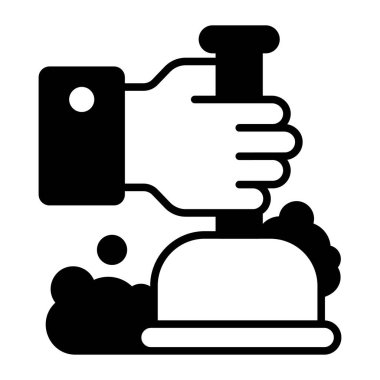 lavabo açıcı Modern kavramlar tasarımı, kaliteli vektör çizimi konsepti. Vektör simgesi.