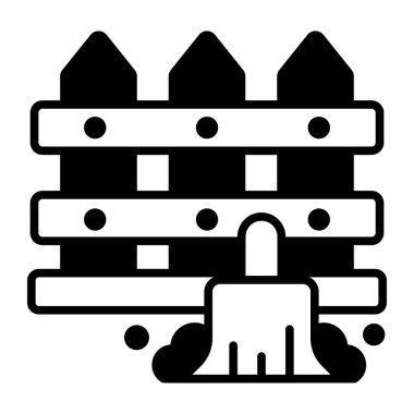 Arka bahçe temizleme Modern kavramlar tasarımı, kaliteli vektör çizimi konsepti. Vektör simgesi.