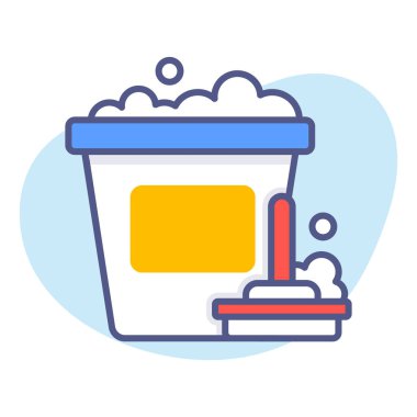 Temizlik hizmeti Modern kavramlar tasarımı, kaliteli vektör çizimi konsepti. Vektör simgesi.