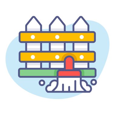 Arka bahçe temizleme Modern kavramlar tasarımı, kaliteli vektör çizimi konsepti. Vektör simgesi.