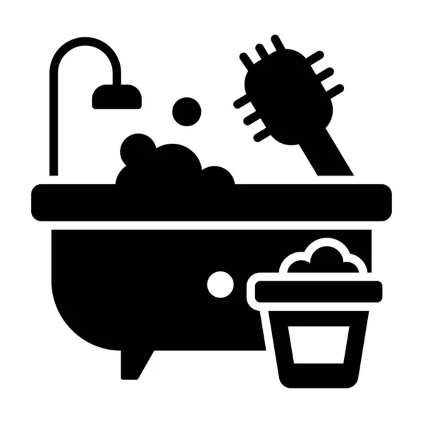 Fürdőszoba Tisztítás Modern Koncepciók Design Prémium Minőségű Vektor Illusztráció Koncepció — Stock Vector