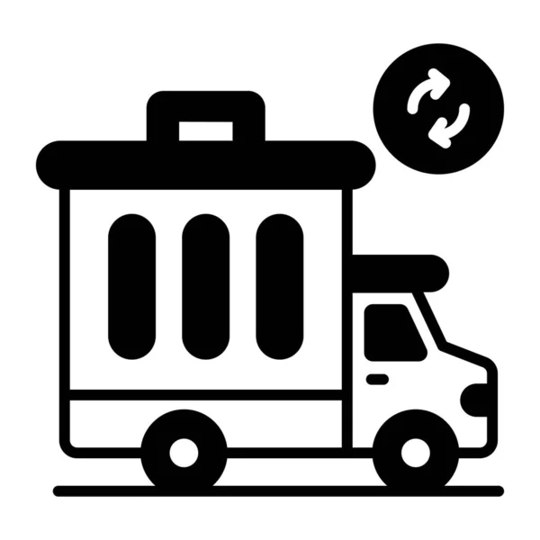 Σκουπίδια Φορτηγό Σύγχρονη Έννοια Σχεδιασμού Έννοιες Premium Ποιότητας Διάνυσμα Εικόνα — Διανυσματικό Αρχείο