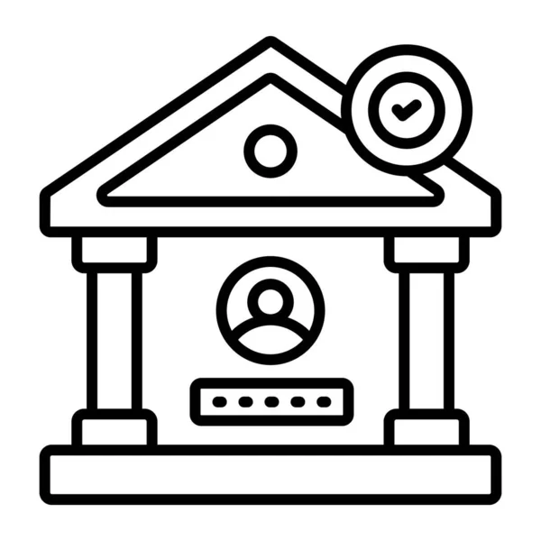 Банківський Рахунок Банківська Справа Концепція Векторної Ілюстрації Преміум Якості Символ — стоковий вектор