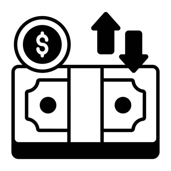 Flujo Caja Flujo Financiero Flujo Fondos Concepto Ilustración Vectores Calidad — Vector de stock