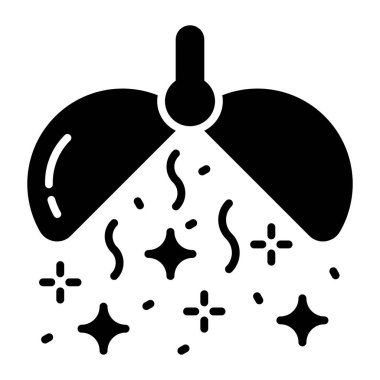 Beyaz arkaplanda izole edilmiş kutlama vektörü simgesi