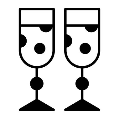 Beyaz arkaplanda şerefe vektör simgesi