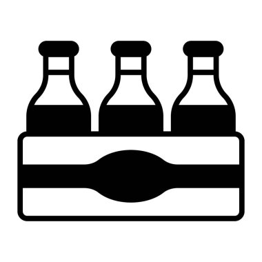 Bira sandıklarının düzenlenebilir tasarımı, bira şişeleri kutunun içinde.