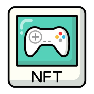 Oyun simgesi, ödenmeyen sembol, dijital teknoloji.