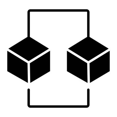 3D Mimarlık simgesi, ödenmeyen sembol, Dijital teknoloji.