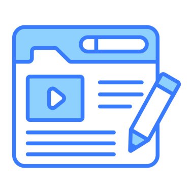 blog yazma Modern kavramlar tasarım, vektör illüstrasyonu