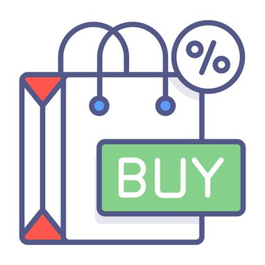 Alışveriş çantası Modern kavramlar tasarım, vektör illüstrasyonu