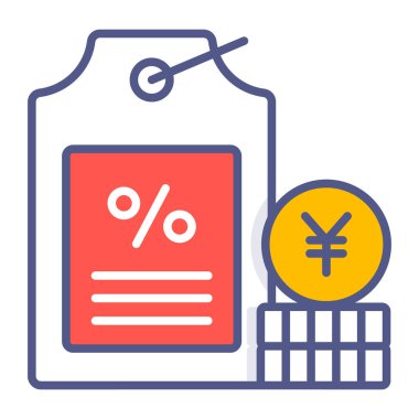 İndirim etiketi Modern kavramlar tasarımı, vektör illüstrasyonu