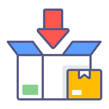 paketleme Modern kavramlar tasarım, vektör illüstrasyonu